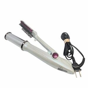 Instyler Wet Dry hair styling curling rotating iron purple silver tool- works
